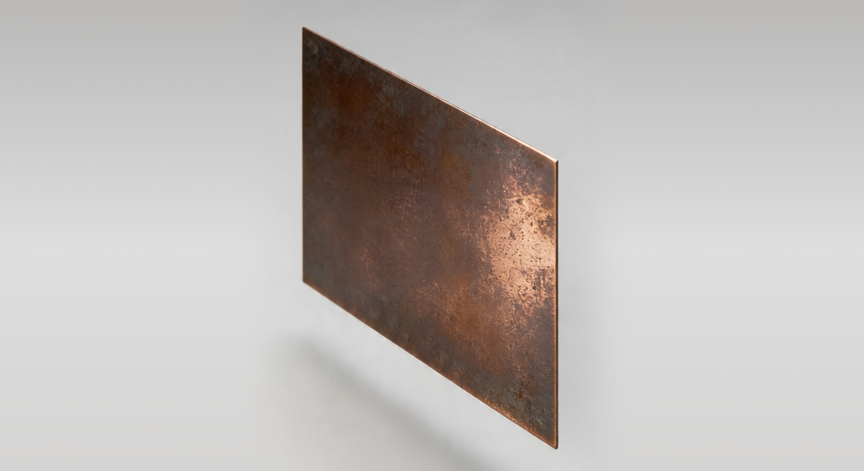 Oxidised copper sheets