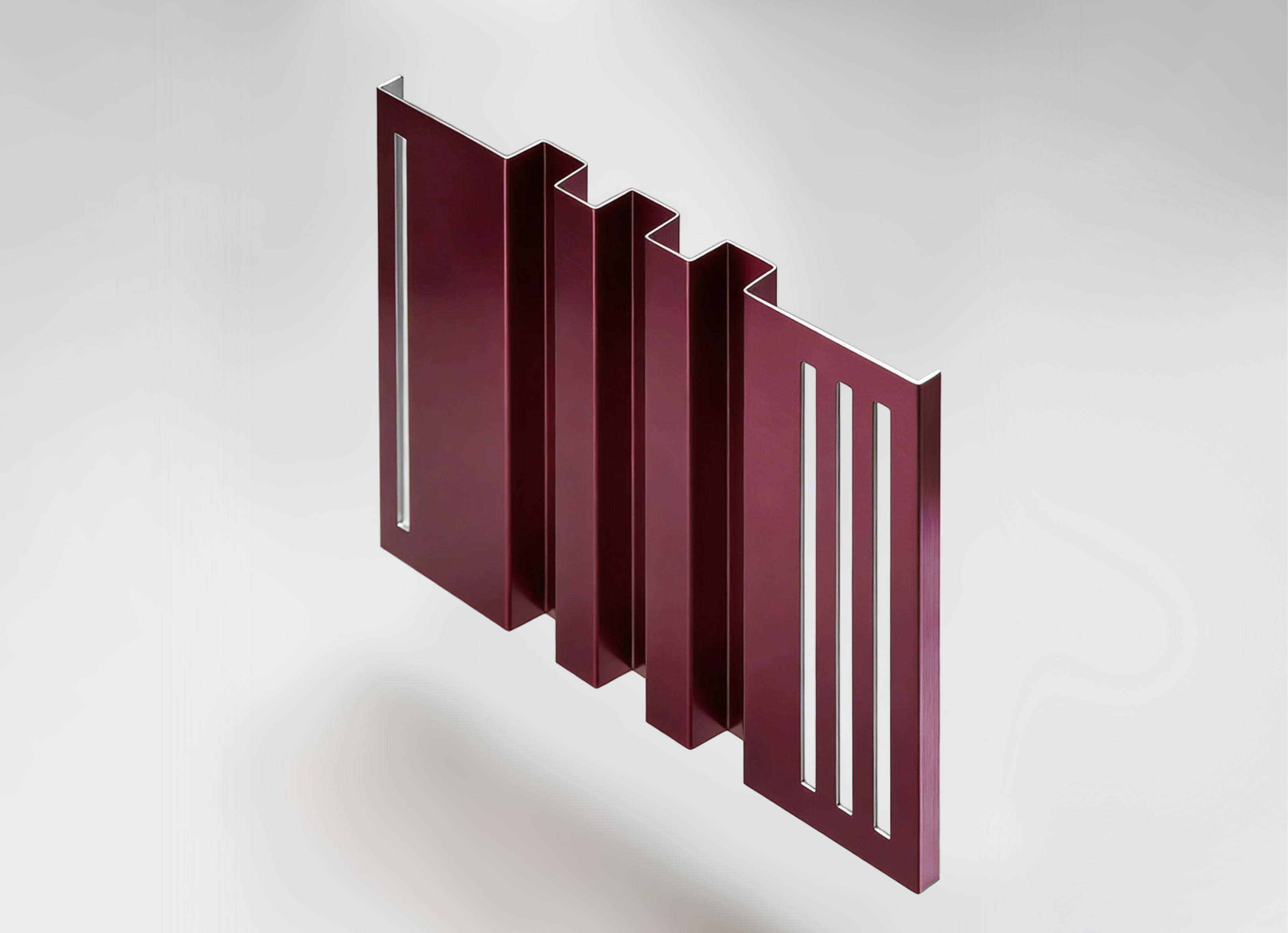Facade corrugated panels