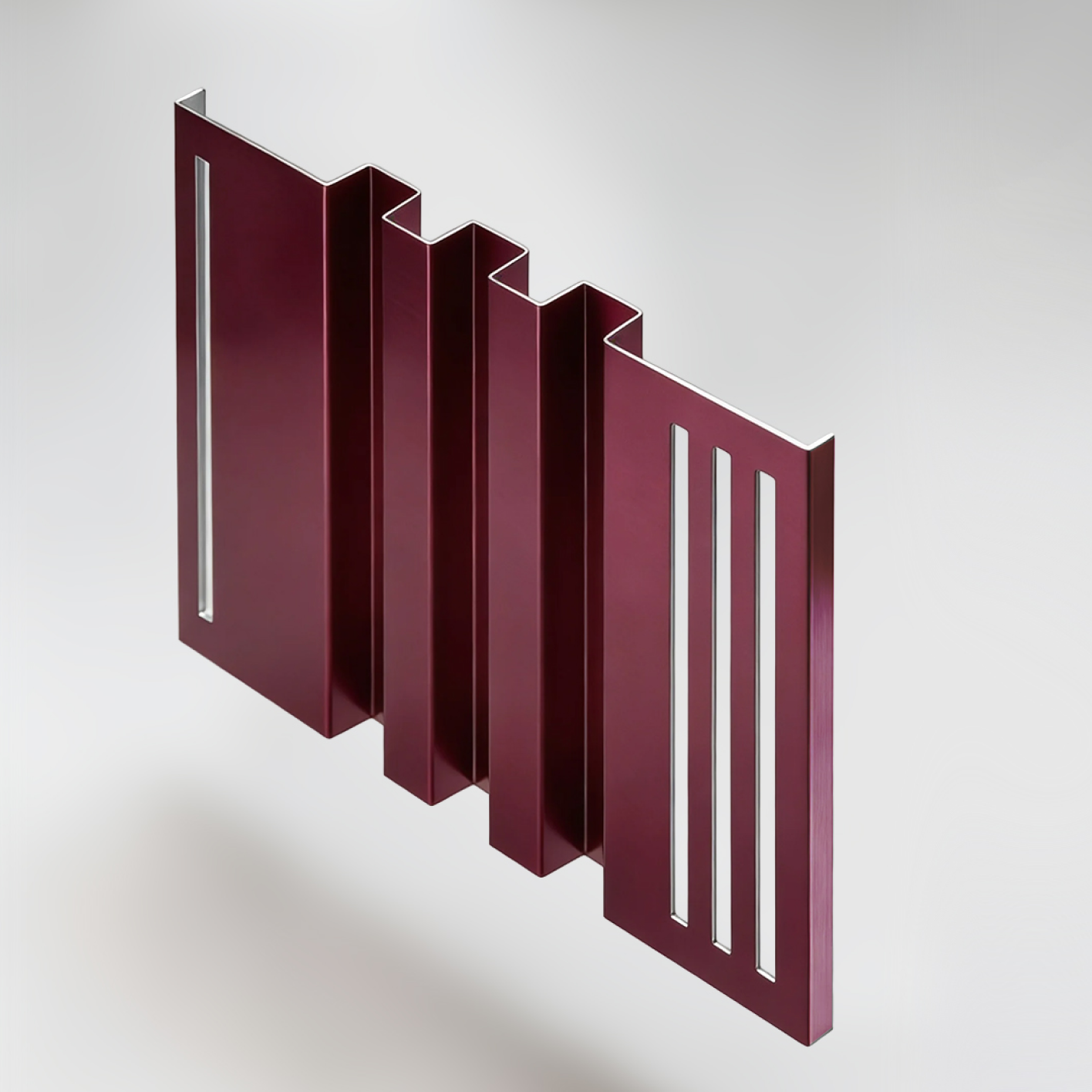 Facade corrugated panels