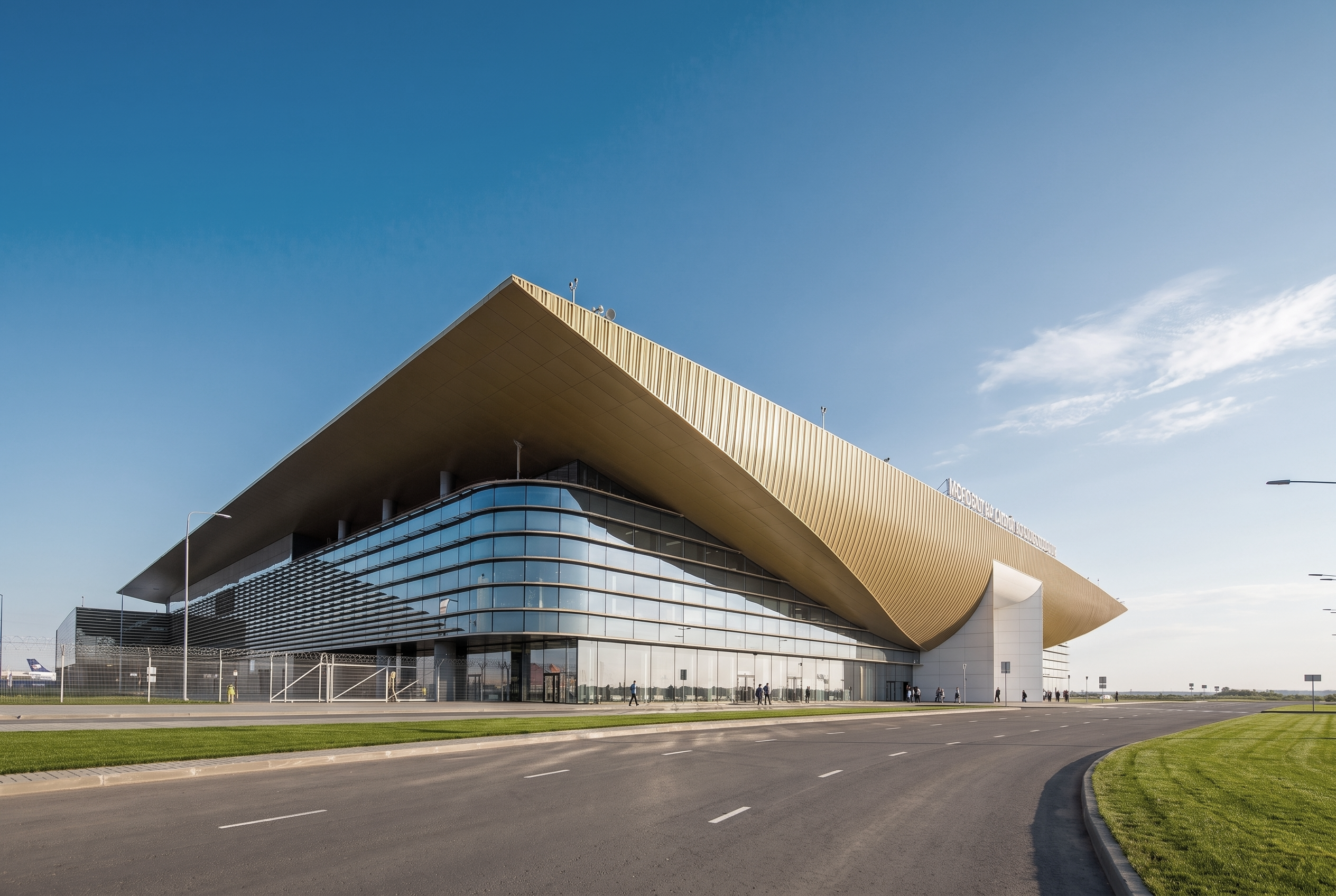 Aluminium facade panels for Bolshoe Savino Airport