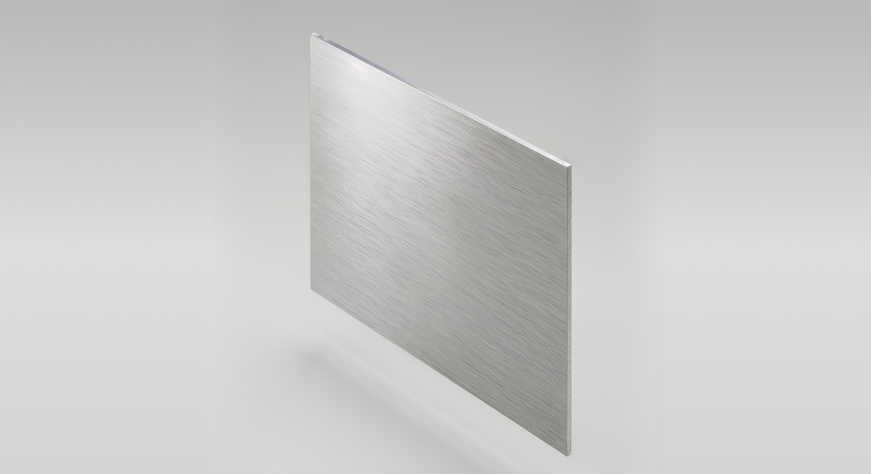 Brushed aluminium sheet
